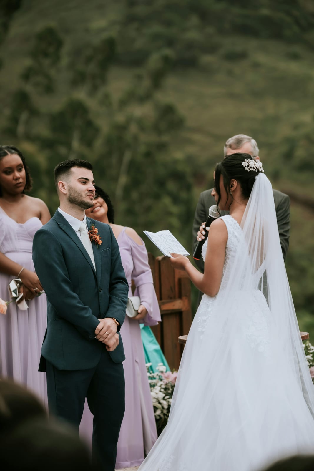 Vows during the ceremony